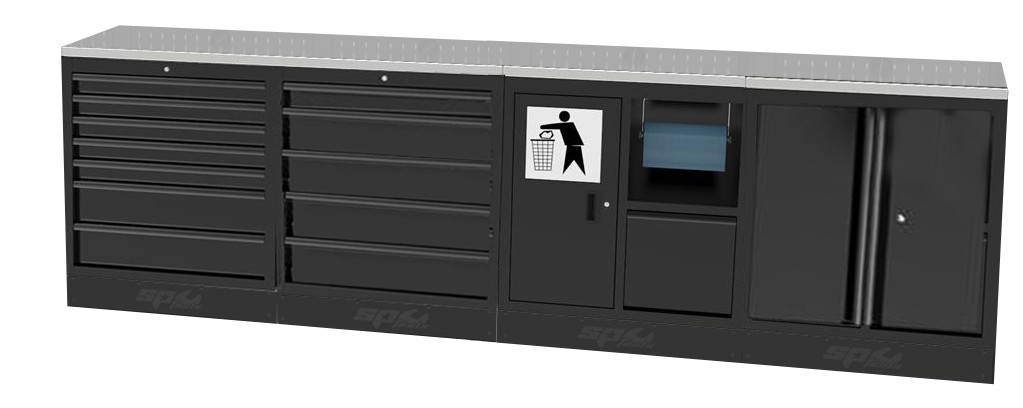 USA WORKSHOP SERIES 6 PC LOW STAINLESS TOP