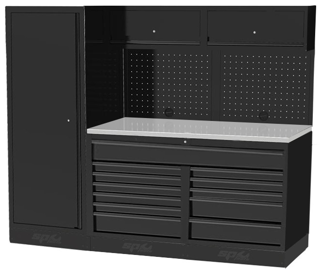 USA WORKSHOP SERIES 10 PC STAINLESS TOP