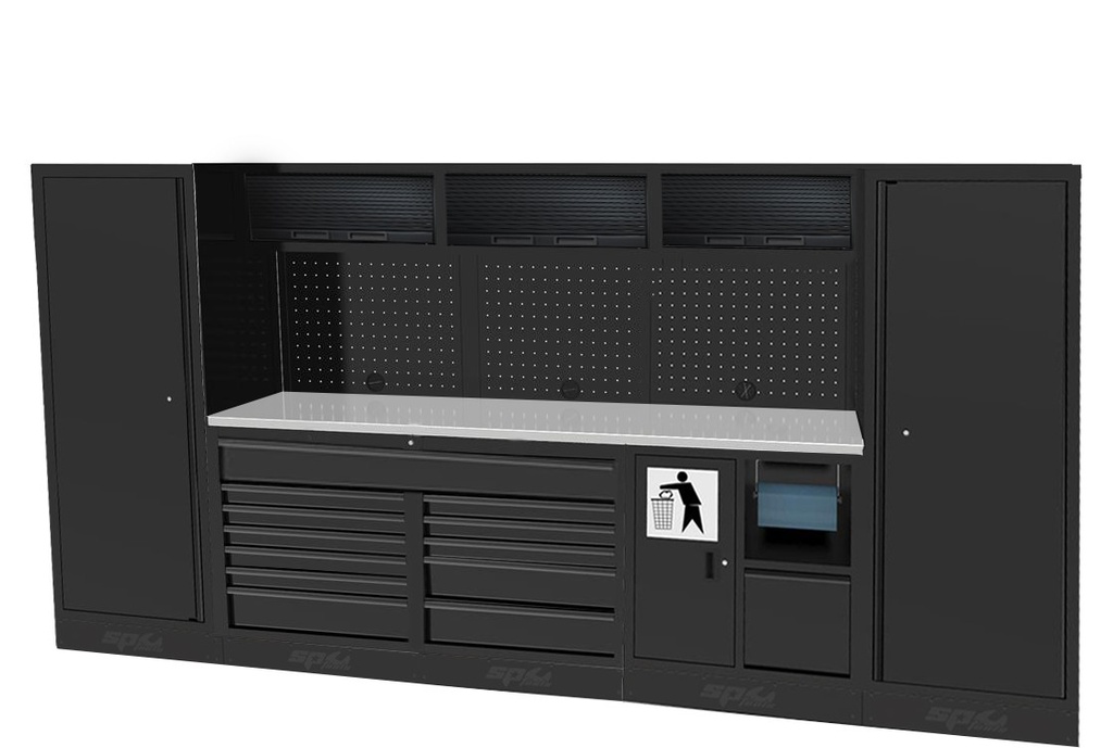 USA WORKSHOP SERIES 16 PC STAINLESS STEEL TOP