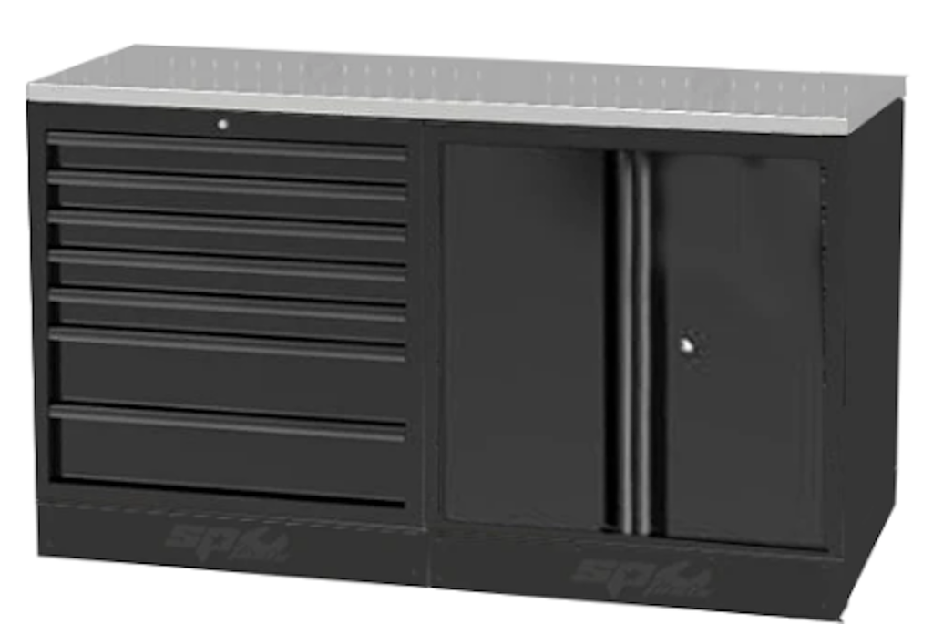 USA WORKSHOP SERIES 3-PIECE LOW WITH STAINLESS STEEL WORKTOP