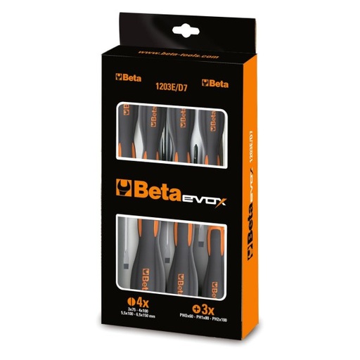 [012031007] 1203E/D7-SET OF 7 SCREWDRIVERS
