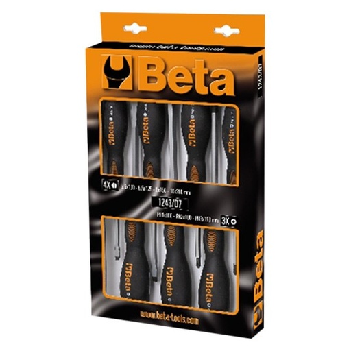 [012430017] 1243/D7Z-7 SCREWDRIVERS PL-PH IN BOX