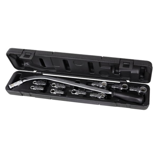 [014770310] 1477/C10-BENT WRENCH WITH 9 BITS