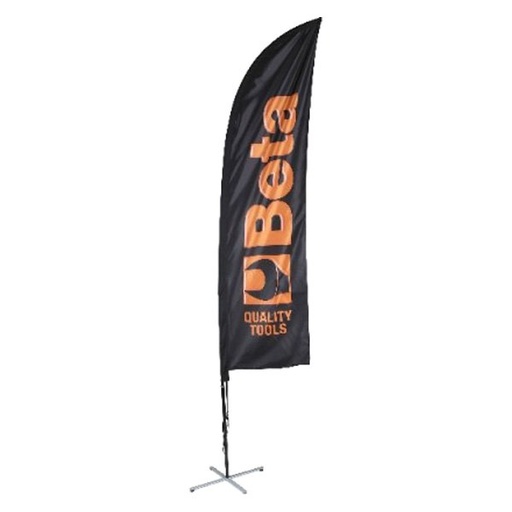 [095610200] 9561V 2,5-SAIL FLAG 2.5X0.50 M WITH BASE