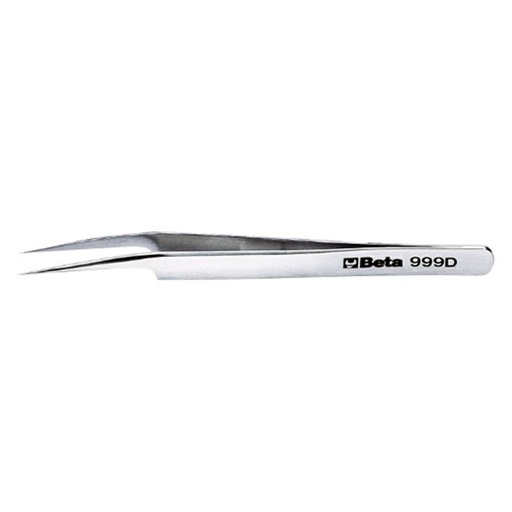 [009990021] 999D-EXTRA SLIM ANGLED SPRING TWEEZERS