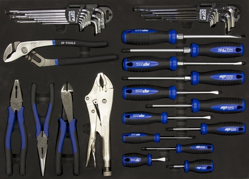 [SP00379] SP TOOLKIT METRIC/INCH 160 PC IN CUSTOM TOPBOX 7 DRAWERS