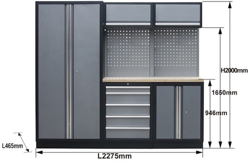 [SP00400] WORKSHOP SERIES 3 PC WIDE CABINET TIMBER TOP