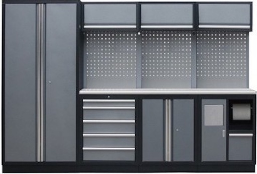 [SP00402S] WORK SHOP SERIES 4 PC WIDE CABINET STAINLESS STEEL TOP