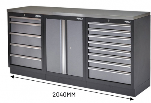 [SP00411-S] 3 PC WORKSHOP SYSTEM STAINLESS STEEL
