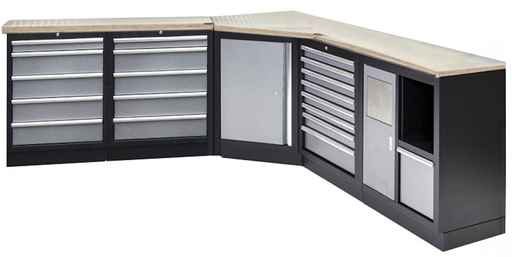 [SP00413] 5 PC WORKSHOP SYSTEM CORNER UNIT TIMBER