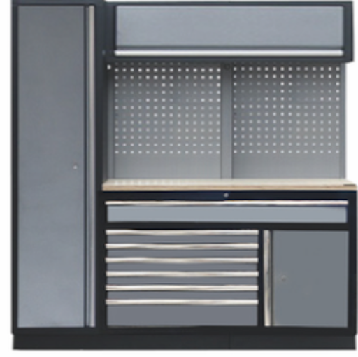 [SP00433] WORKSHOP SYSTEM 11PC WITH WOODEN WORKTOP