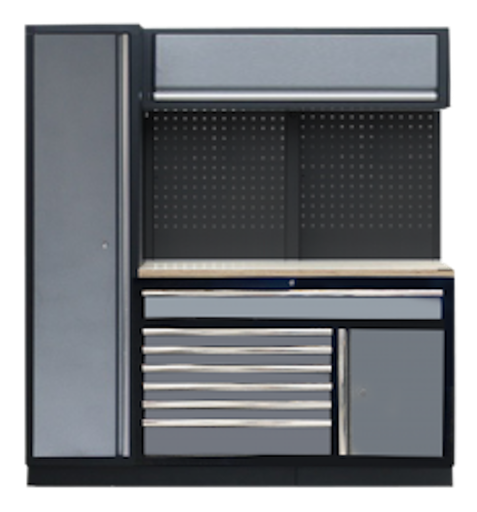 [SP00433B] WORKSHOP SYSTEM 11 PIECES WITH WOODEN WORKTOP