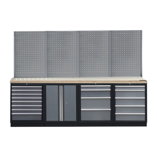 [SP00437] PROFESSIONAL GARAGE SERIES W/4 BACKING PANEL WITH WOODEN TOP