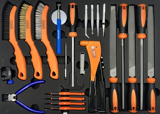 [SP00508] EVA FOAM INLAY FILES AND BRUSHES 23PCS