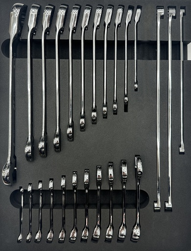 [SP00514] 25PC GEARDRIVE SPANNERS & STUBBY IN EVA FOAM