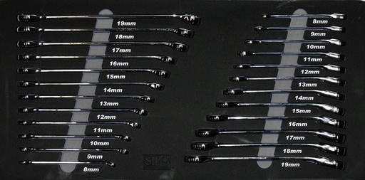 [SP00558] EVA FOAM INLAY 24 PC WRENCH AND RATCHETS KEYS