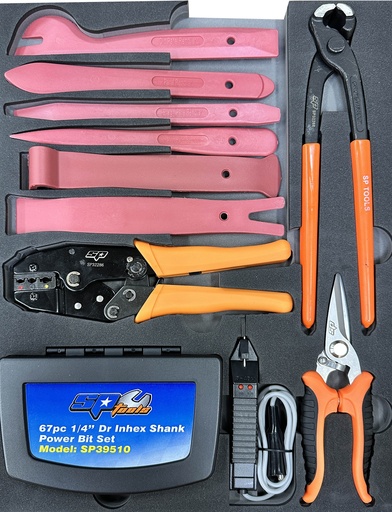[SP00576] EVA FOAM INSERT PLIERS, BITS & CIRCUIT TESTER