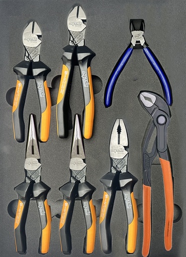 [SP00578] 7PC PERFORMANCE PLIERS SET IN EVA FOAM