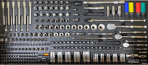 [SP00666] WIDE INSET RATCHETS, SOCKETS AND ACCESSORIES 254 PIECES
