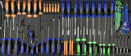 [SP00667] EVA FOAM INLAY L SCREWDRIVERS, HOOKS AND PICKS 69PCS 