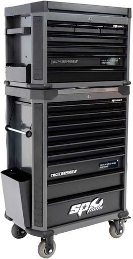 [SP01050] TECH SERIES ROLLER CAB 9 DRAWERS + TOPBOX BLACK