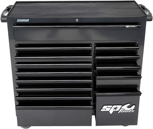 [SP01066] 424 PC TOOLKIT IN CUSTOM SERIES ROLLER CAB 14 DRAWERS BLACK