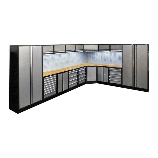 [SP01435] EXTENDED WORKSHOP SERIES CORNER UNIT TIMBER TOP
