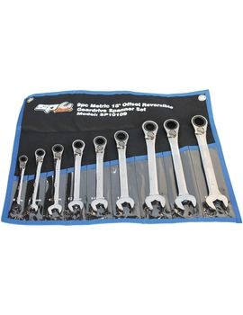 [SP10109] SPANNER SET GEARDRIVE REVERSIBLE ROE METRIC 9PC