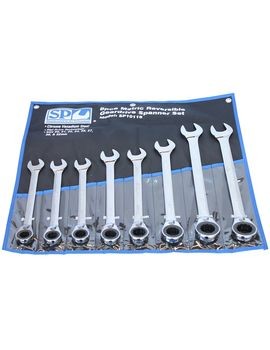 [SP10118] SPANNER SET 8PC JUMBO REVERSIBLE GEARDRIVE
