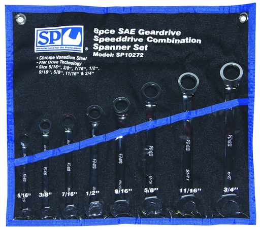 [SP10272] SPANNER SAE G/DRIVE 8PC QUICK OPEN SPEEDDRIVE
