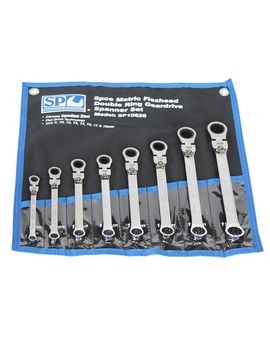 [SP10676] LOCKING FLEXHEAD SPANNER SET SAE