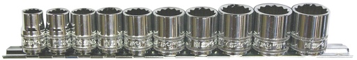 [SP20230] SOCKET RAIL 3/8DR 12PT 10PC METRIC