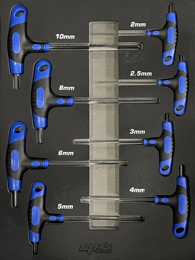 [SP34705] EVA FOAM INLAY MINI 8PC INHEX KEYS SOFT GRIP