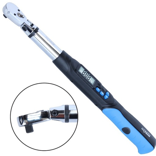 [SP35256] FLEX HEAD DIGITAL TORQUE WRENCH 3/8" 6.8-135Nm