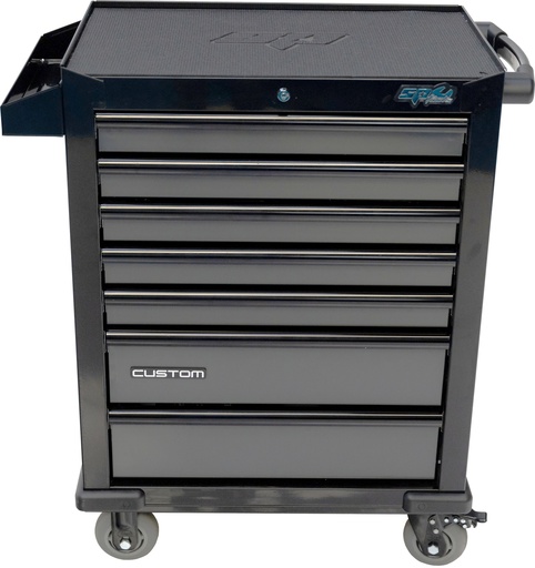 [SP40113DB] ROLLER CAB BLACK/GREY CUSTOM 7 DRAWER