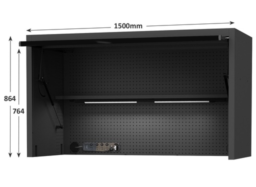 [SP44730-BLK] SUMO POWERHUTCH BLACK USA SUMO SERIES 150CM WIDE