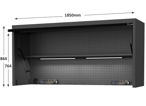 [SP44830-BLK] SUMO POWERHUTCH BLACK USA SUMO SERIES 185CM WIDE