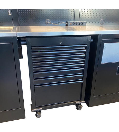 [SP45450] 8 DRAWER ROLLER CABINET WITH CASTERS SUMO WORKSHOP