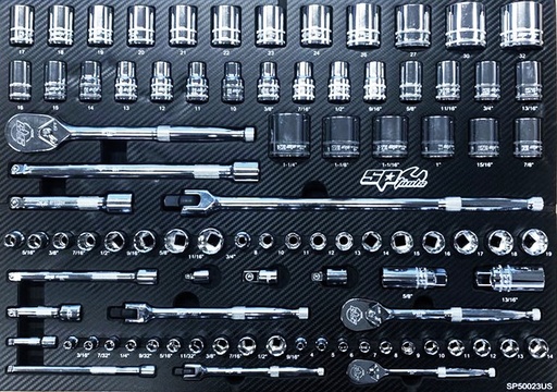 [SP50023US] EVA TOOLKIT 90PC SEALED HEAD 90T RATCHETS, SOCKETS AND ACCESSOIRIES