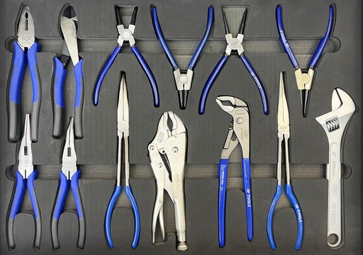 [SP50075] EVA TOOLKIT 13 PC PLIER + ADJUSTABLE WRENCH