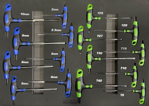 [SP50080] EVA TOOLKIT 14PC HEX KEY T HANDLE TWO-WAY