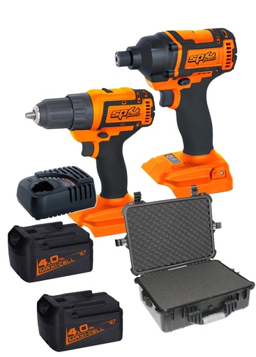 [SP82194] CORDLESS 18V COMBO KIT 1/4" IMPACT DRIVER AND DRILL/DRIVER