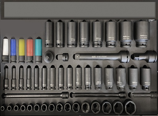 [SPUSS016] EVA FOAM INLAY 3/4"SOCKETS & IMPACT USA SERIES 46PCS