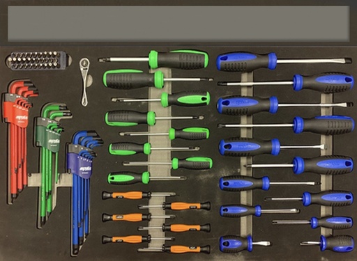 [SPUSS020] EVA FOAM INLAY SCREWDRIVERS USA SERIES 83PCS