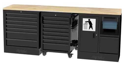[SPUSS200W] USA WORKSHOP SERIES 5 PC LOW TIMBER TOP