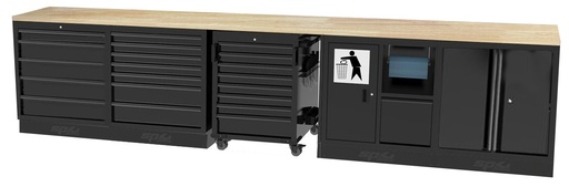 [SPUSS202W] USA WORKSHOP SERIES 8 PC LOW TIMBER TOP