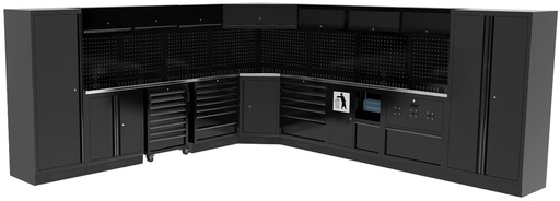 [SPUSS217S] USA WORKSHOP SERIES CORNER SETUP 33 PC STAINLESS STEEL TOP