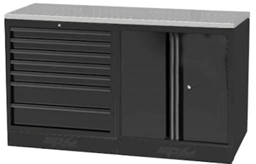 [SPUSS224S] USA WORKSHOP SERIES 4 PC LOW STAINLESS TOP