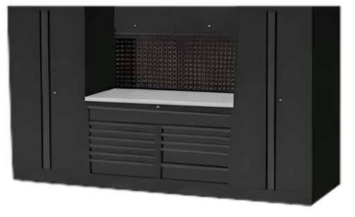 [SPUSS225S] USA WORKSHOP SERIES STAINLESS STEEL TOP WITH 2 TALL CABINETS
